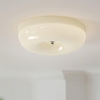 Cream Pudding Ceiling Light, Mouth-Blown Matt Glass, LED, Dimmable