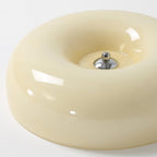 Cream Pudding Ceiling Light, Mouth-Blown Matt Glass, LED, Dimmable