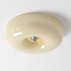Cream Pudding Ceiling Light, Mouth-Blown Matt Glass, LED, Dimmable