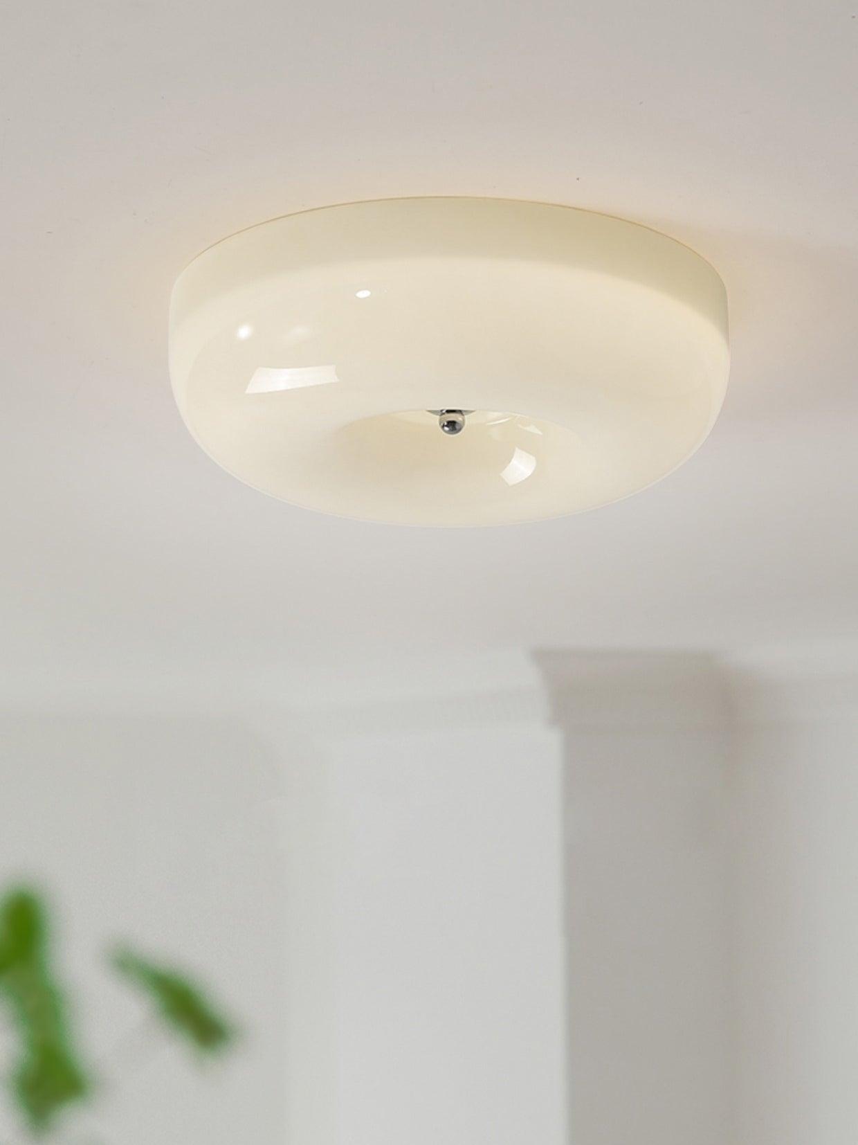 Cream Pudding ceiling light in a warm-lit room