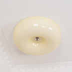 Cream Pudding Ceiling Light, Mouth-Blown Matt Glass, LED, Dimmable