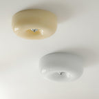 Cream Pudding Ceiling Light, Mouth-Blown Matt Glass, LED, Dimmable