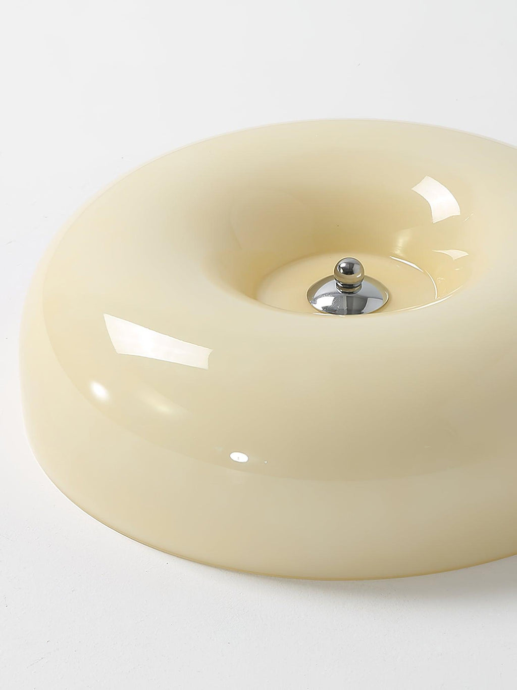 Cream Pudding Ceiling Light, Mouth-Blown Matt Glass, LED, Dimmable