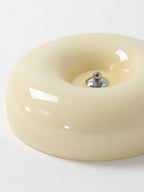 Cream Pudding Ceiling Light, Mouth-Blown Matt Glass, LED, Dimmable