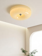 Cream Pudding ceiling light with matt glass diffusing light