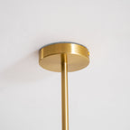 Persimmon lysekrone, mælkehvidt og cremet glas, E27, guld eller krom
