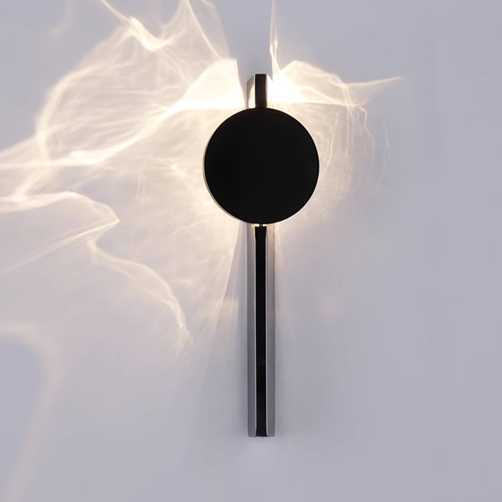 Wall Lamp, Kinetic Shadow Chrome Sculpture, Integrated LED, Dimmable