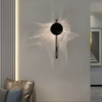 Wall Lamp, Kinetic Shadow Chrome Sculpture, Integrated LED, Dimmable