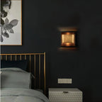 Wall Sconce, Curved Brass and Copper Finish, Modern Style, Single LED Bulb