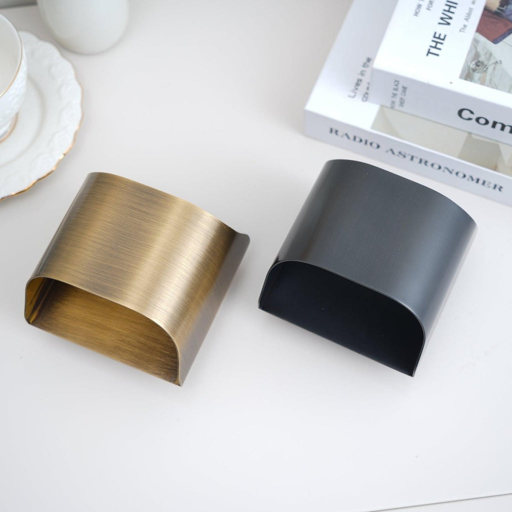 Wall Sconce, Curved Brass and Copper Finish, Modern Style, Single LED Bulb