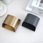 Wall Sconce, Curved Brass and Copper Finish, Modern Style, Single LED Bulb