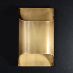 Wall Sconce, Curved Brass and Copper Finish, Modern Style, Single LED Bulb
