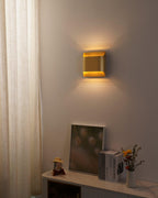 Wall Sconce, Curved Brass and Copper Finish, Modern Style, Single LED Bulb