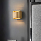 Wall Sconce, Curved Brass and Copper Finish, Modern Style, Single LED Bulb