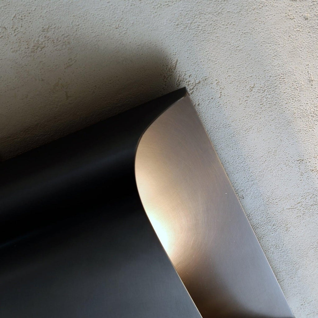 Wall Sconce, Curved Brass and Copper Finish, Modern Style, Single LED Bulb