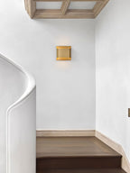 Wall Sconce, Curved Brass and Copper Finish, Modern Style, Single LED Bulb