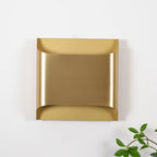 Wall Sconce, Curved Brass and Copper Finish, Modern Style, Single LED Bulb