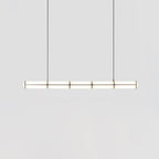 Linear pendant light shown in an architectural interior setting