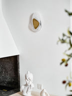 Wall lamp glowing gently to add character to a hallway