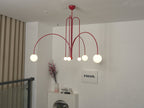 Pendant Light, Gran Finale 6-Head Glass Suspension, G9, Hardwired