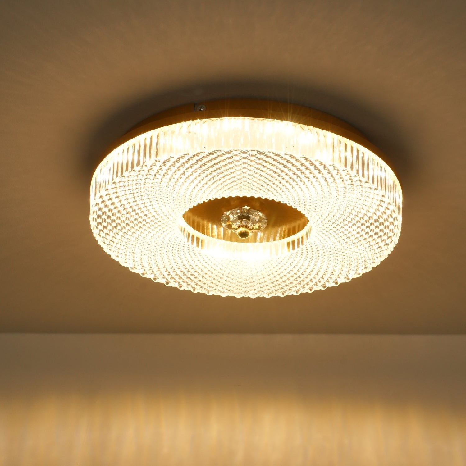 Luz de Teto Embutida Ayla, LED Integrado, Acrílico Branco, Regulável
