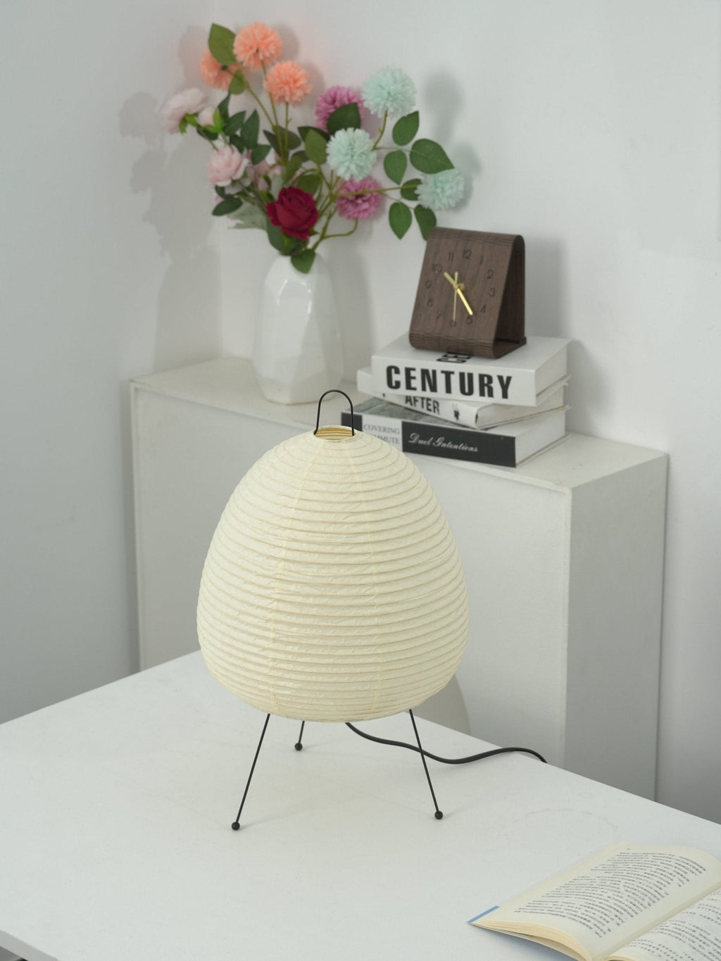 Table Lamp, Xuanzhi, Handmade Mulberry Paper Shade, E26/E27, Plug-In