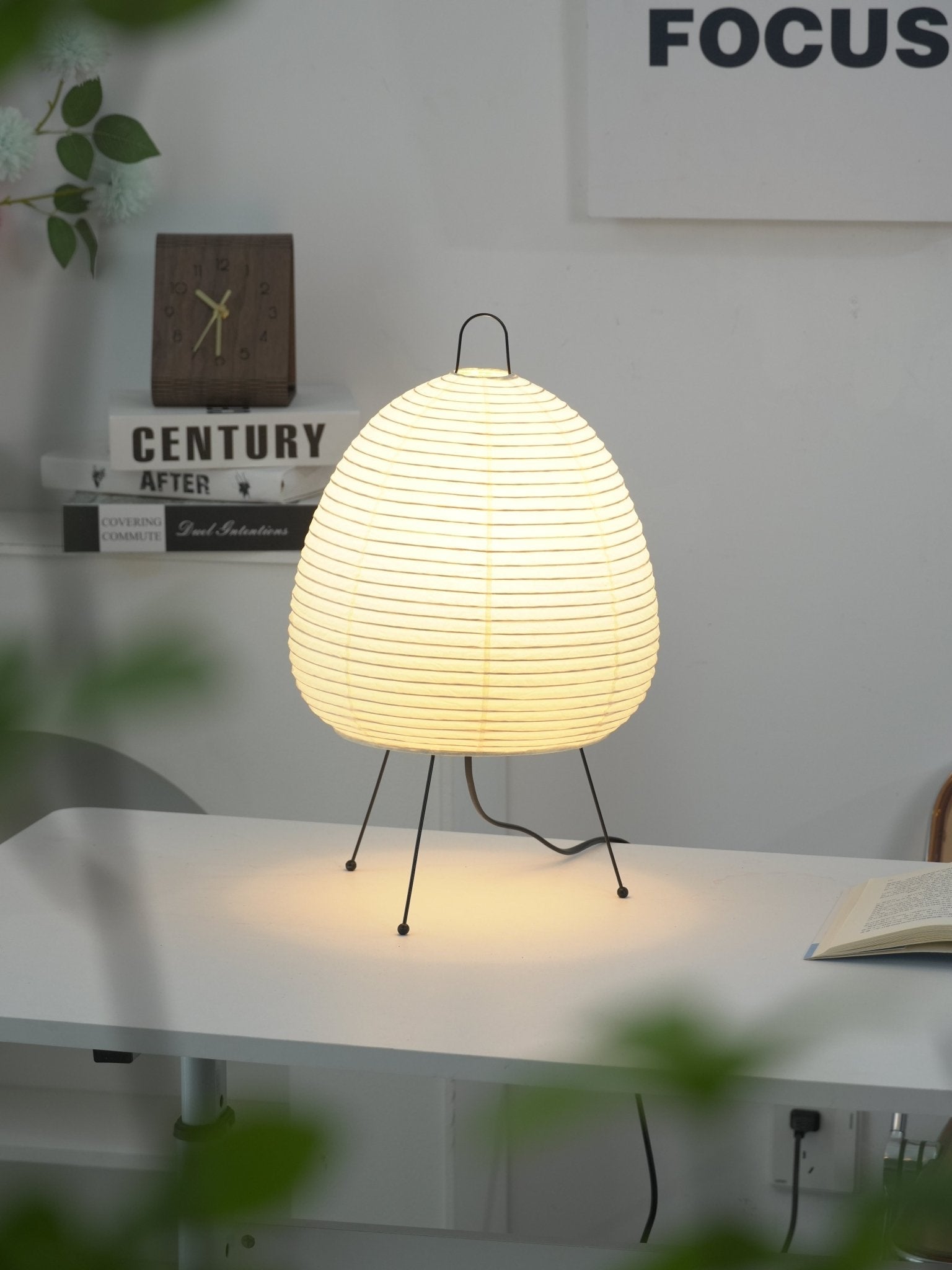 Table Lamp, Xuanzhi, Handmade Mulberry Paper Shade, E26/E27, Plug-In