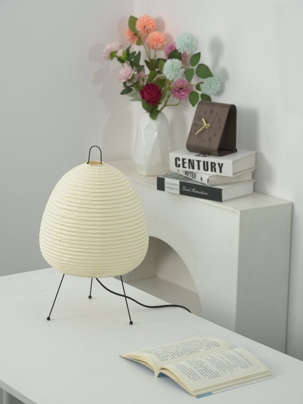 Table Lamp, Xuanzhi, Handmade Mulberry Paper Shade, E26/E27, Plug-In