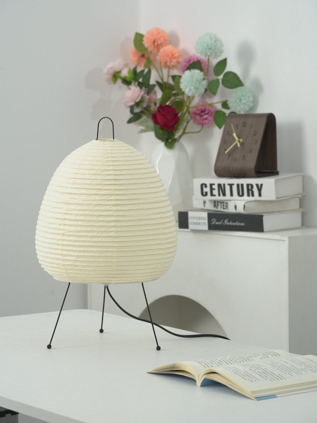 Table Lamp, Xuanzhi, Handmade Mulberry Paper Shade, E26/E27, Plug-In
