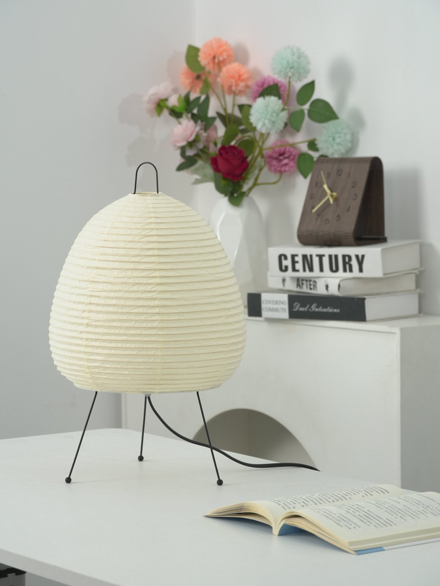 Table Lamp, Xuanzhi, Handmade Mulberry Paper Shade, E26/E27, Plug-In