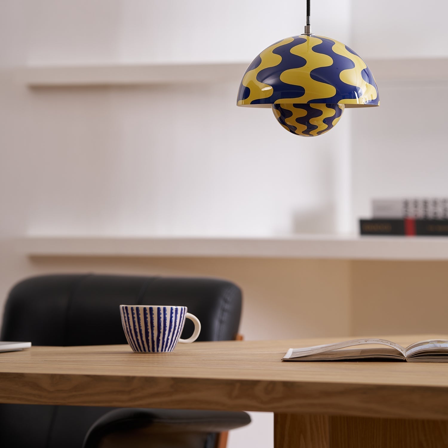 Flowerpot Pendant Light, Dual-Dome Aluminum Shade, Hardwired Ceiling Fixture