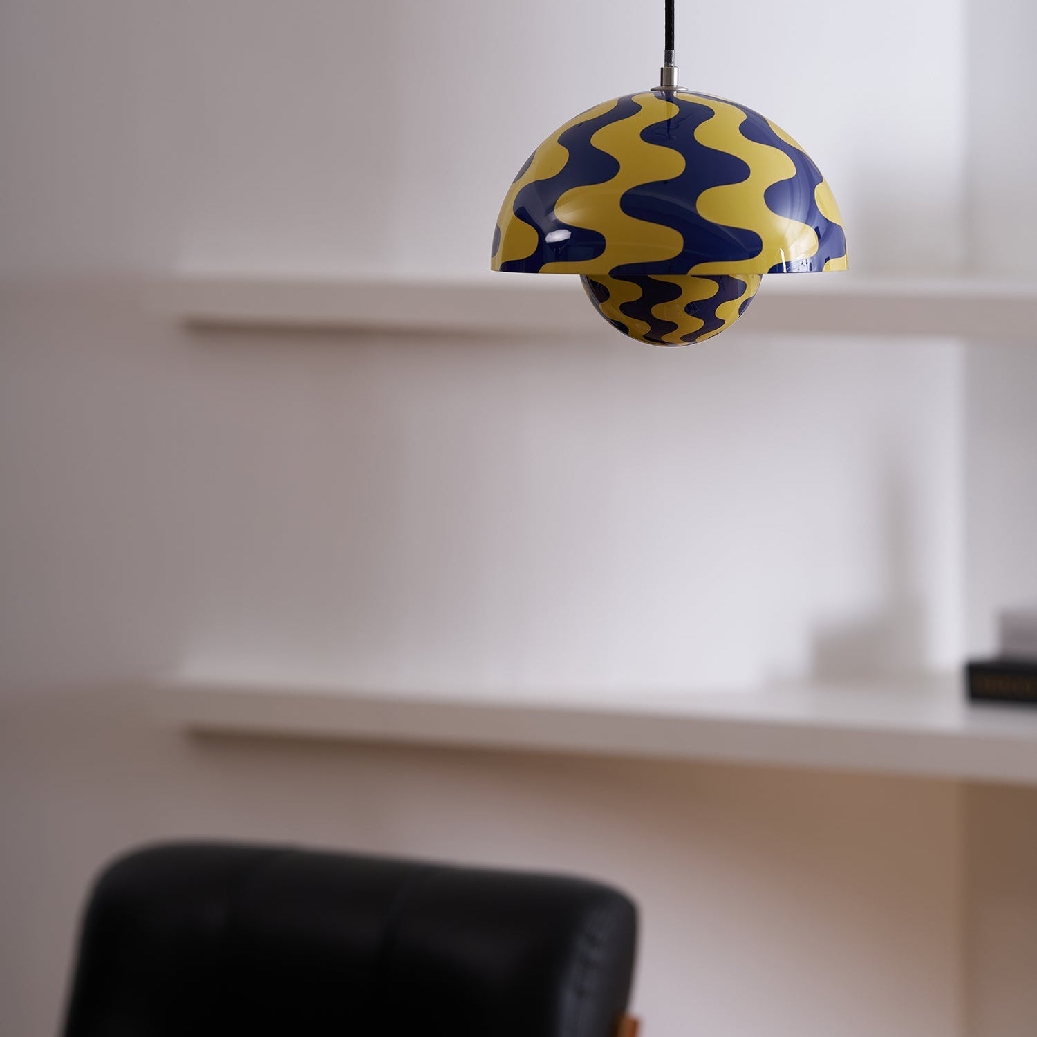 Flowerpot Pendant Light, Dual-Dome Aluminum Shade, Hardwired Ceiling Fixture