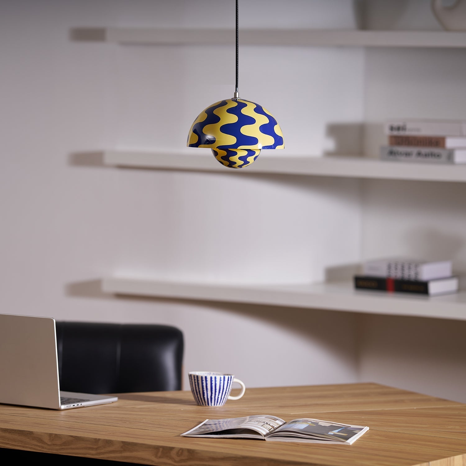 Flowerpot Pendant Light, Dual-Dome Aluminum Shade, Hardwired Ceiling Fixture