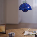 Flowerpot Pendant Light, Dual-Dome Aluminum Shade, Hardwired Ceiling Fixture