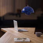 Flowerpot Pendant Light, Dual-Dome Aluminum Shade, Hardwired Ceiling Fixture