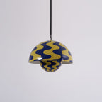 Flowerpot Pendant Light, Dual-Dome Aluminum Shade, Hardwired Ceiling Fixture