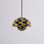 Flowerpot Pendant Light, Dual-Dome Aluminum Shade, Hardwired Ceiling Fixture