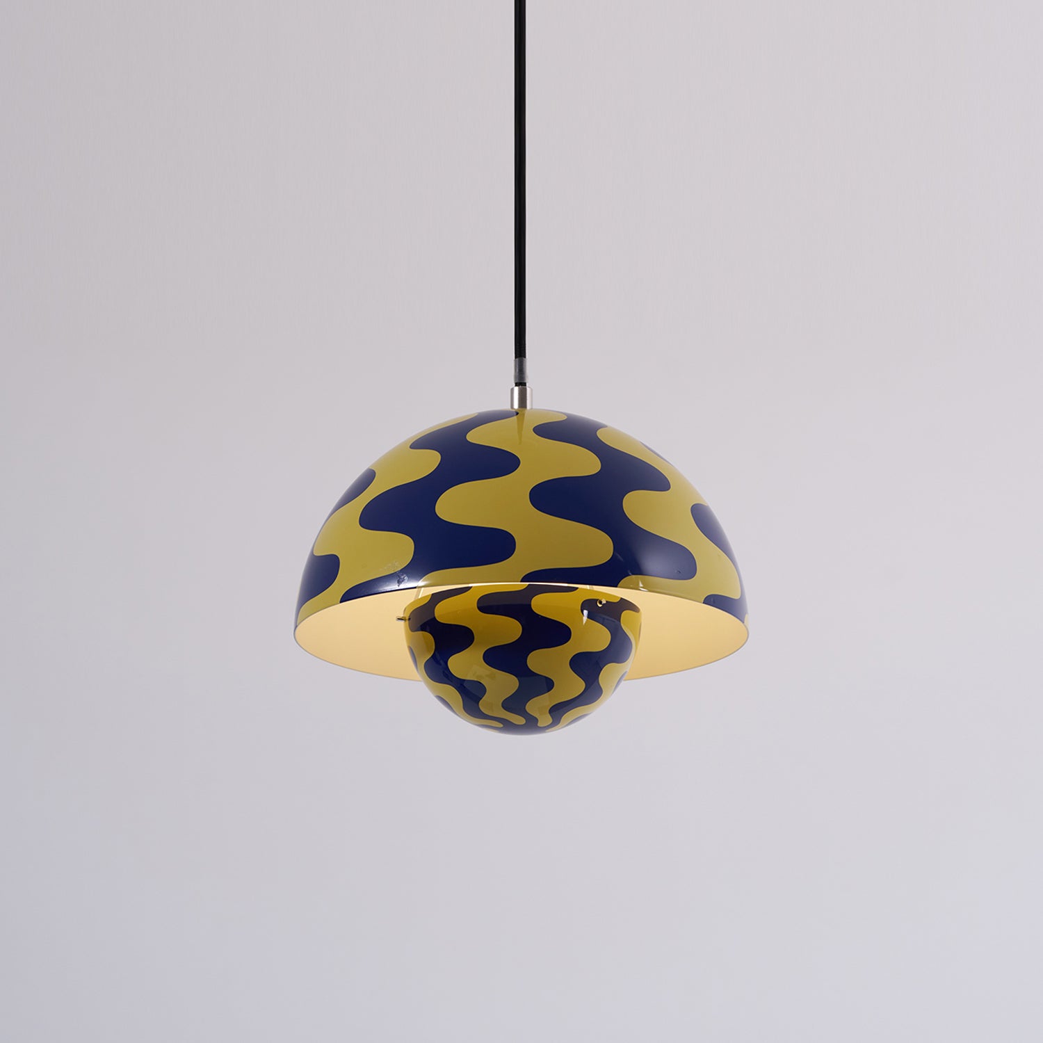 Flowerpot Pendant Light, Dual-Dome Aluminum Shade, Hardwired Ceiling Fixture
