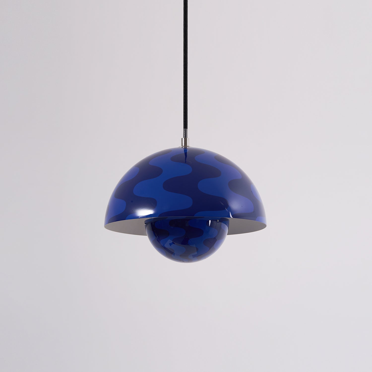 Flowerpot Pendant Light, Dual-Dome Aluminum Shade, Hardwired Ceiling Fixture
