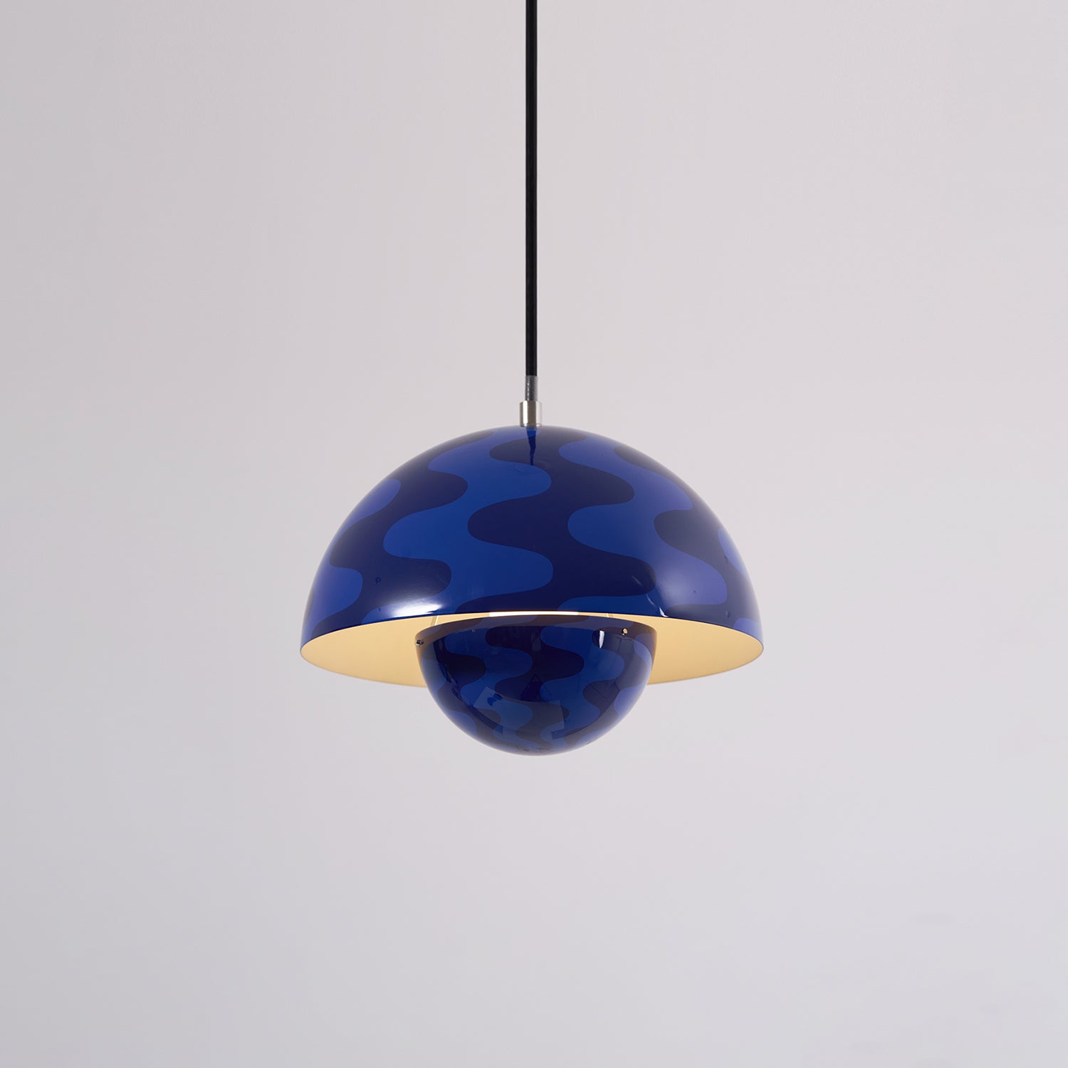 Flowerpot Pendant Light, Dual-Dome Aluminum Shade, Hardwired Ceiling Fixture