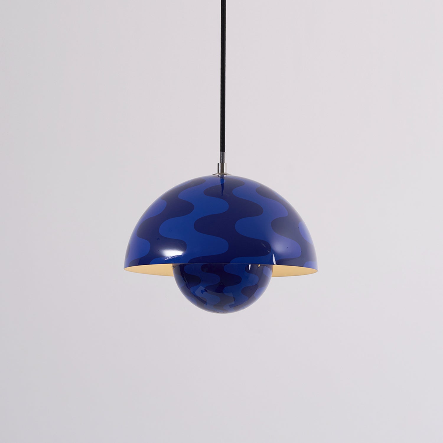 Flowerpot Pendant Light, Dual-Dome Aluminum Shade, Hardwired Ceiling Fixture
