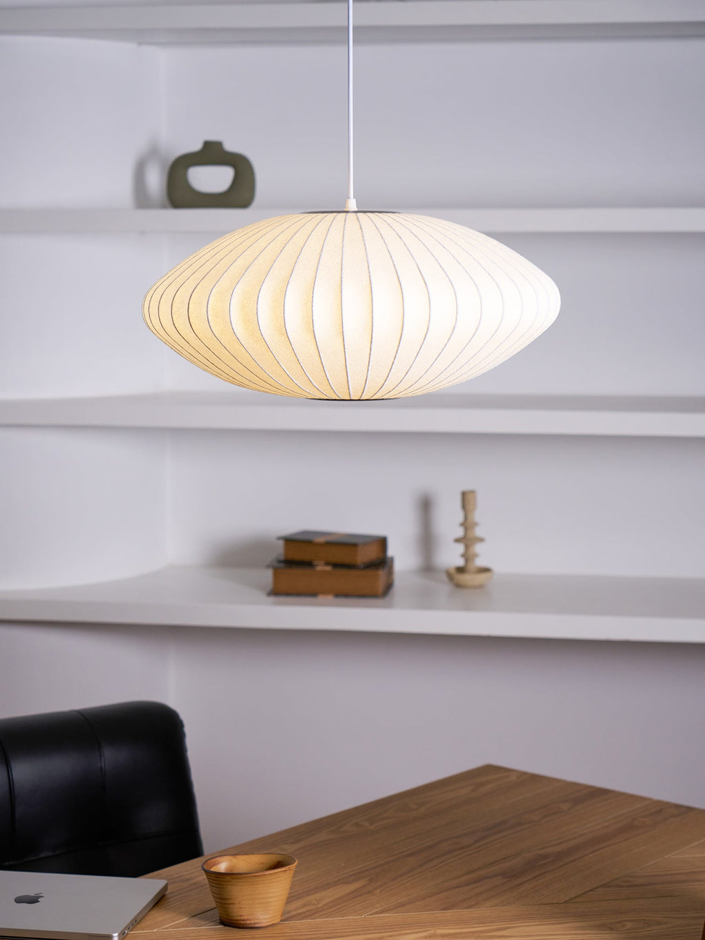 Pendant Light, Crisscross Bubble, Mulberry Silk, Steel Wireframe, E26