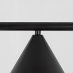 Captain Flint Floor Lamp, Carrara Marble Base, Spinning Opal Cone, E26/E27