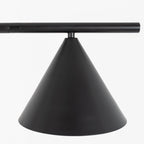 Captain Flint Floor Lamp, Carrara Marble Base, Spinning Opal Cone, E26/E27