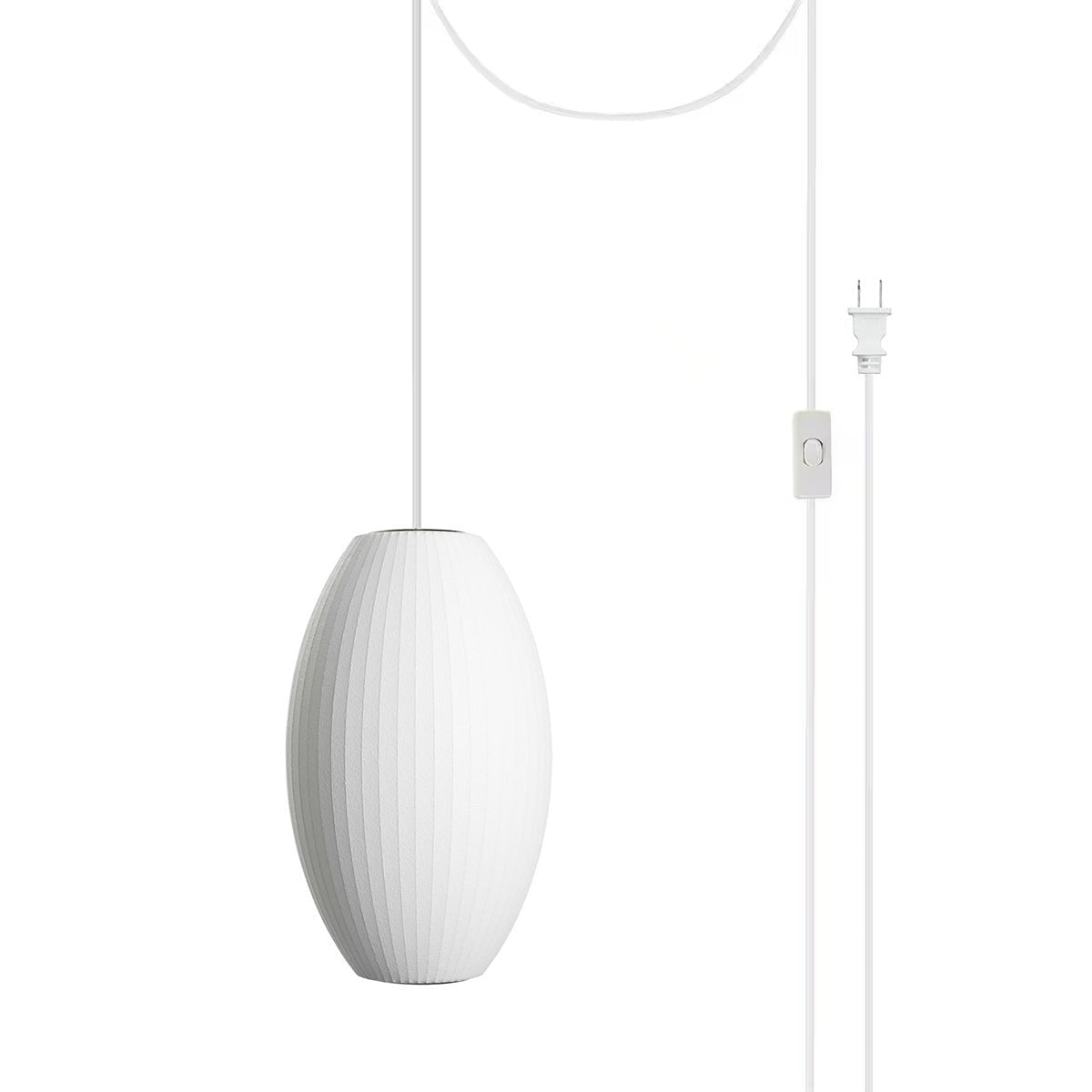 Nelson Bubble Swag Pendant Light Model D tall form