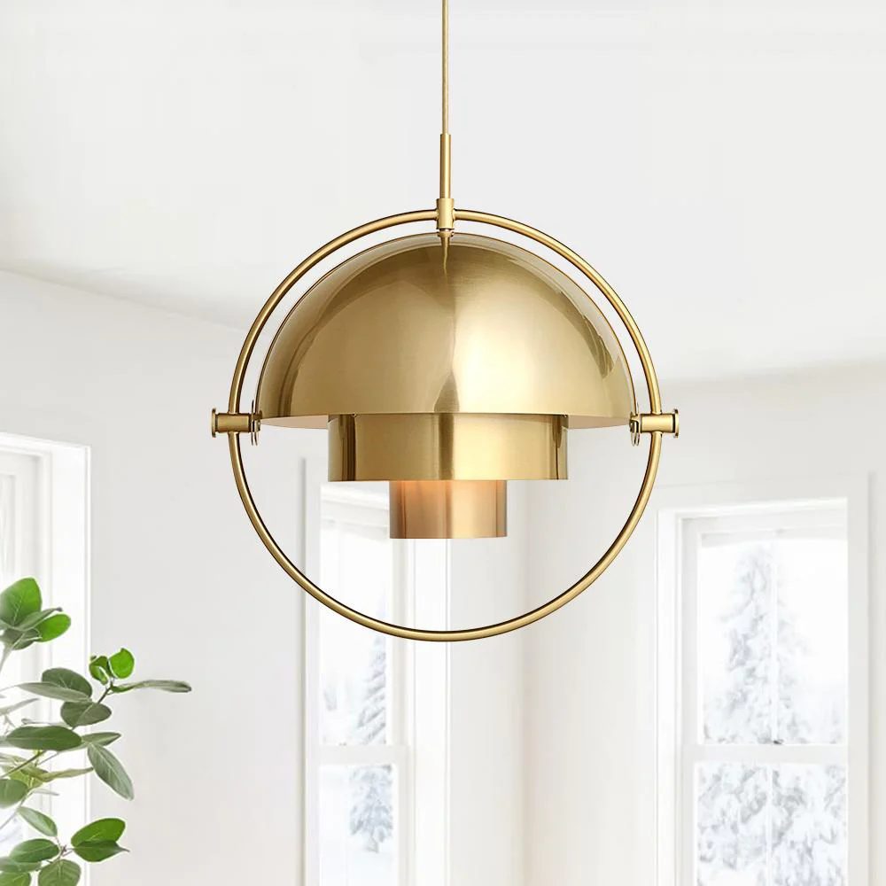 Multi-Lite pendant light over a dining table casting a focused downward pool of light