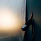 LED bedside reading light showing the adjustable head range