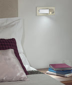 LED bedside reading light mounting plate detail