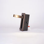 LED bedside reading light shown extended for reading