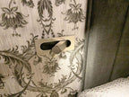 LED bedside reading light shown flush to the wall